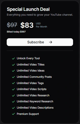 tubemagic annual price